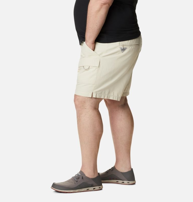 Pantaloni Scurti Columbia PFG Brewha II Barbati Bej | Plus Size QISZ7A0M1